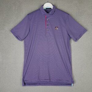 Greyson Polo Shirt Adult Medium Performance Golf Travel Casual Striped Office